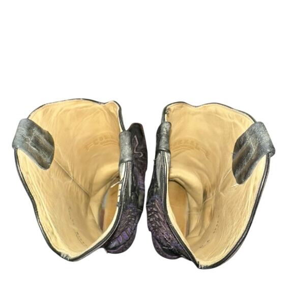 Corral Boots A1969 Women’s 9 M Inlaid Purple Cross & Wings Western Cowboy Y2K - Picture 7 of 10